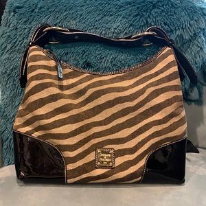 Dooney & Burke Nylon Print Erica Zebra print